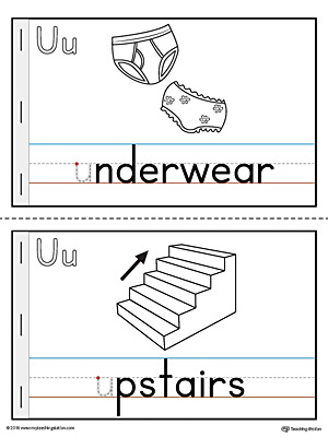 Letter U MiniBook Printable for Preschool