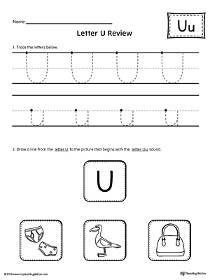 Letter U Review Worksheet