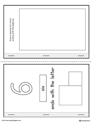 Letter X Cut-Paste MiniBook