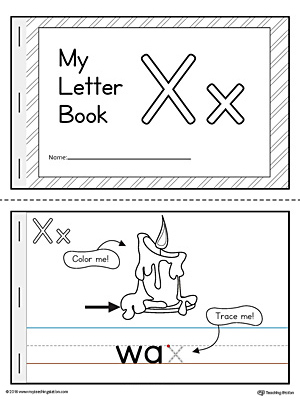 Letter X Mini Book Printable