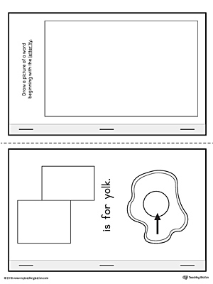 Letter Y Cut-Paste MiniBook