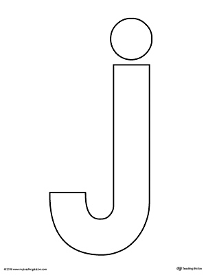How To Write Lowercase Letter J Printable Poster Myteachingstation Com