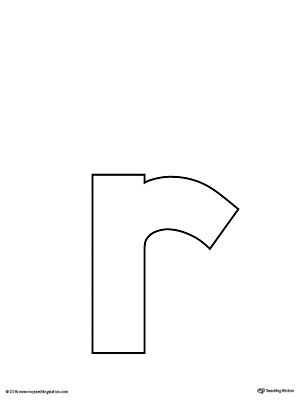Lowercase Letter R Template Printable