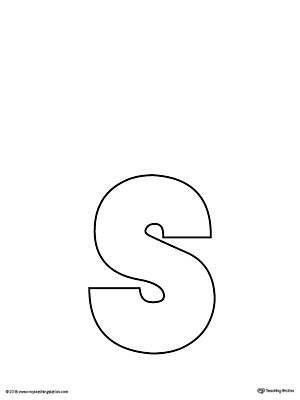 Lowercase Letter S Template Printable