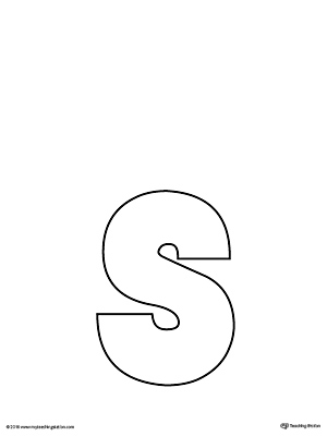 lowercase letter s template printable  myteachingstation