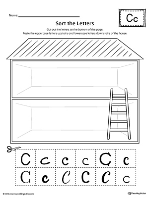 Sort the Uppercase and Lowercase Letter C Worksheet