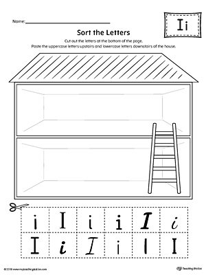 Sort the Uppercase and Lowercase Letter I Worksheet | MyTeachingStation.com