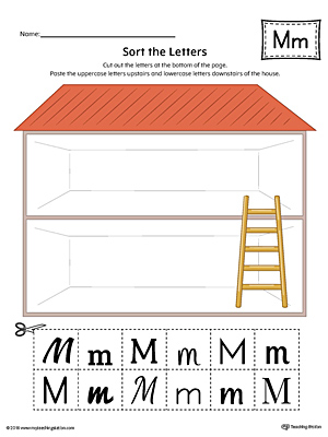 Letter Formation Play-Doh Mat: Letter M Printable (Color