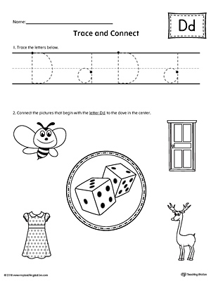 Letter D Practice Worksheet | MyTeachingStation.com