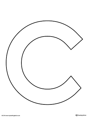 Uppercase Letter C Template Printable Myteachingstation Com
