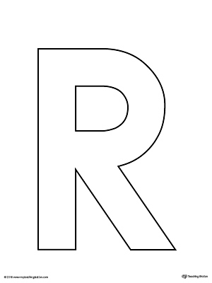 uppercase letter r template printable myteachingstation com