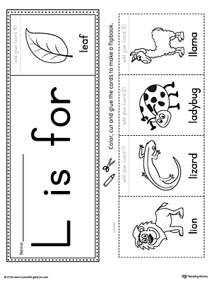 Letter L Beginning Sound Flipbook Printable