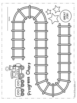 Student Train Progress Chart