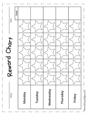 Black And White Reward Chart