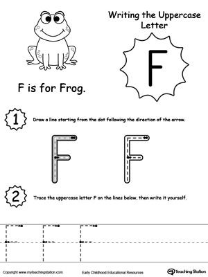 Writing Uppercase Letter F