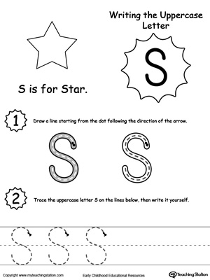  FREE Writing Uppercase Letter S MyTeachingStation