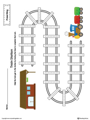 Balls Curved Line Tracing Prewriting Worksheet in Color ...
