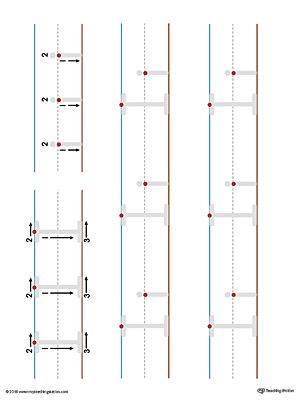 Uppercase and Lowercase Letter I Printable Writing Mat (Color)