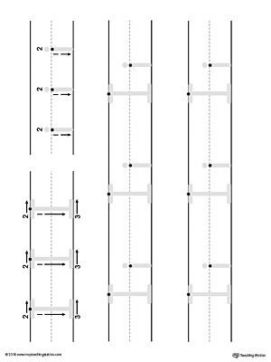 Uppercase and Lowercase Letter I Printable Writing Mat