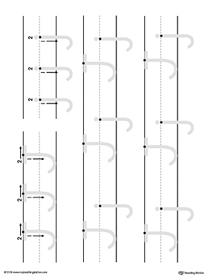 Uppercase and Lowercase Letter J Printable Writing Mat