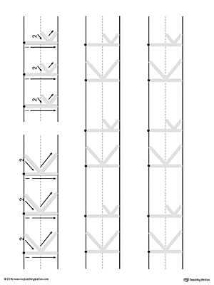 Uppercase and Lowercase Letter K Printable Writing Mat