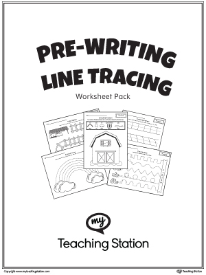Pre-Writing Line Tracing Workbook