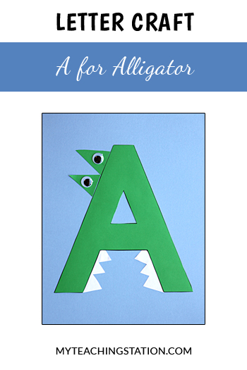 Alligator Letter Craft for Letter A