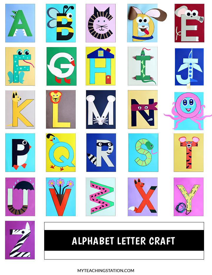 Alphabet Letter Crafts | MyTeachingStation.com