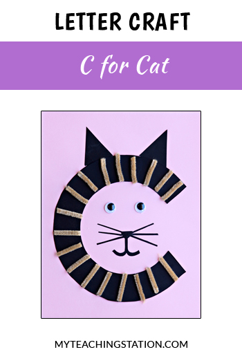 Cat Letter Craft for Letter C