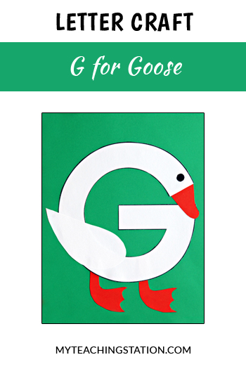 Goose Letter Craft for Letter G