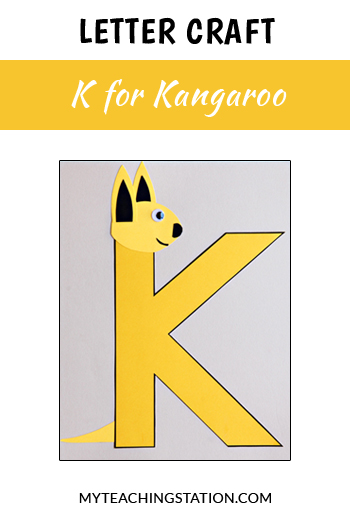 Kangaroo Letter Craft for Letter K