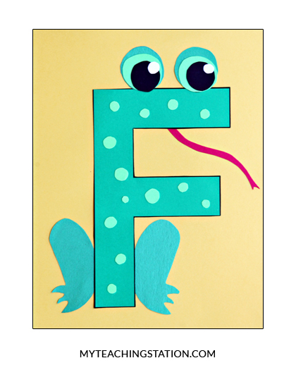 Letter F Craft Frog