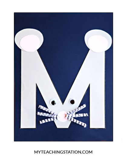 Letter M Craft Mouse