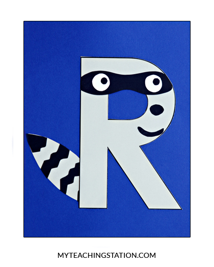 Letter R Craft Raccoon