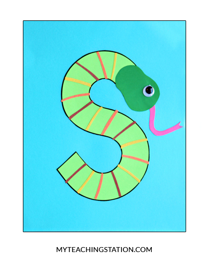 Letter S Craft Snake