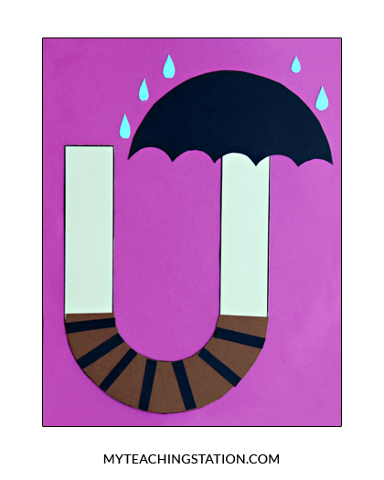 Letter U Craft Umbrella