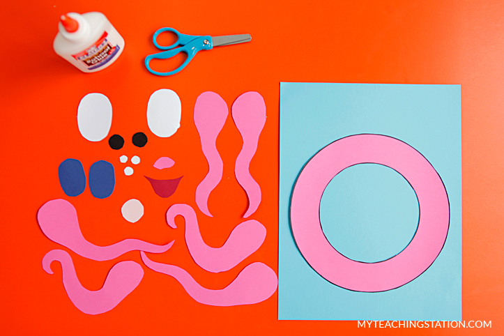 Letter O Craft Materials for Making an Octopus