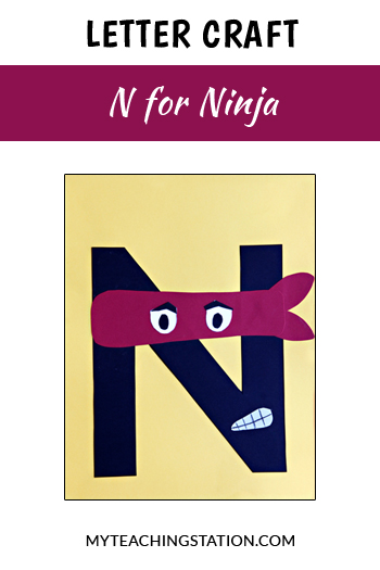 Ninja Letter Craft for Letter N