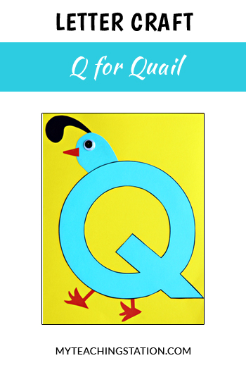 Quail Letter Craft for Letter Q