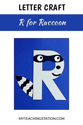 Raccoon Letter Craft for Letter R