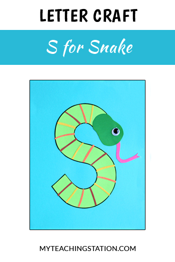 Snake Letter Craft for Letter S