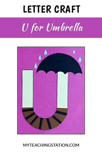 Letter U Craft: Umbrella