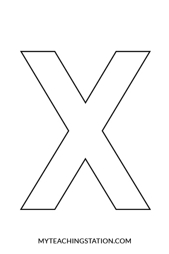 Printable Letter W Outline