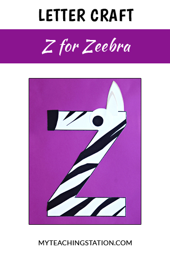 Zebra Letter Craft for Letter Z