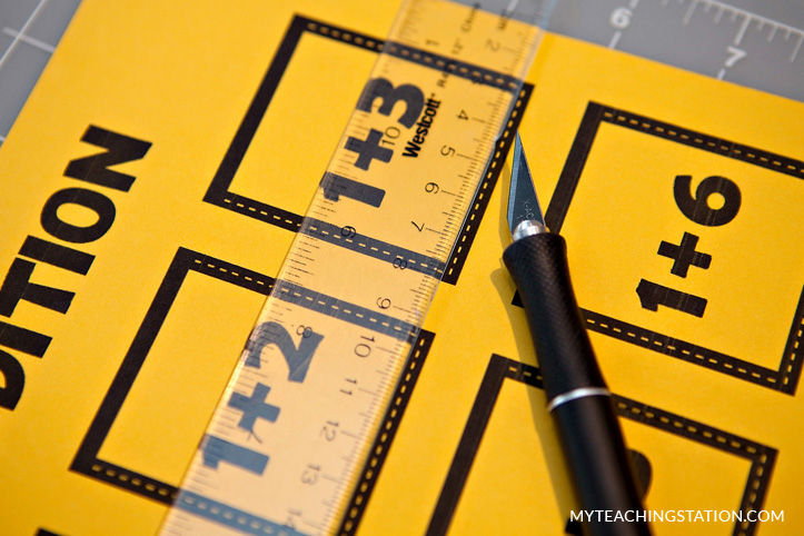 Add ruler to guide cutting the paper on the bottom side.