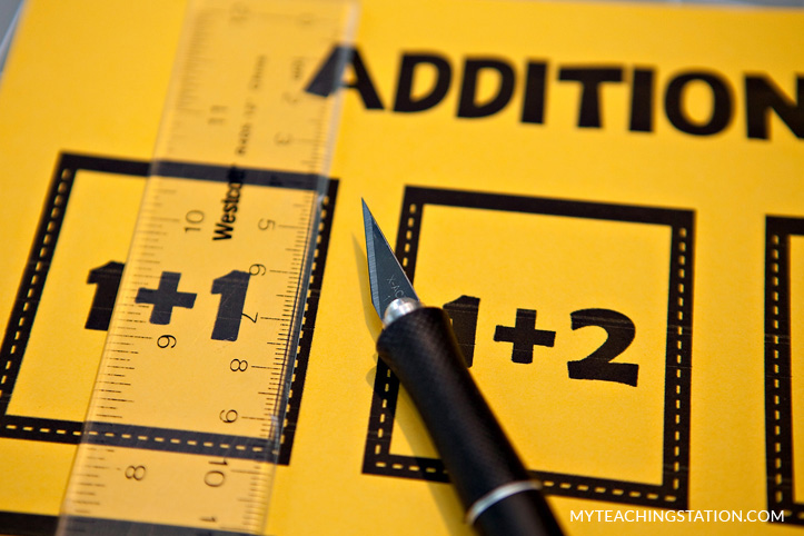 Add ruler to guide cutting the paper.