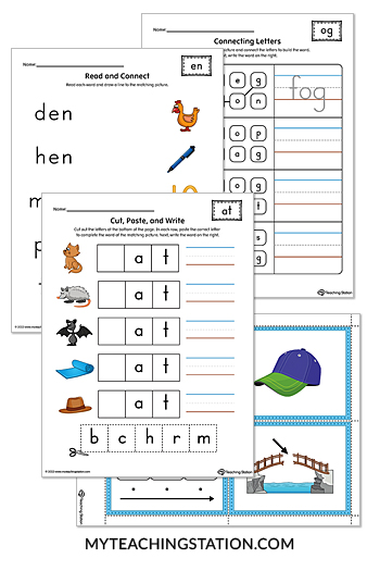 Free CVC Word Family Worksheets