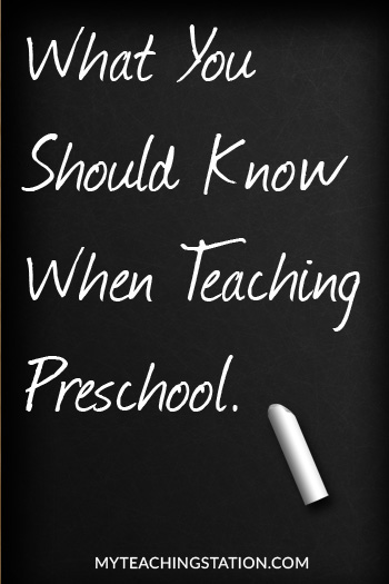 What You Should Know When Teaching Your Preschooler