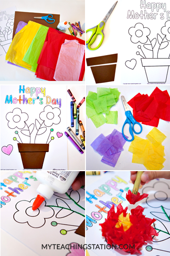 Easy Mother's Day Homemade Card with the Kids