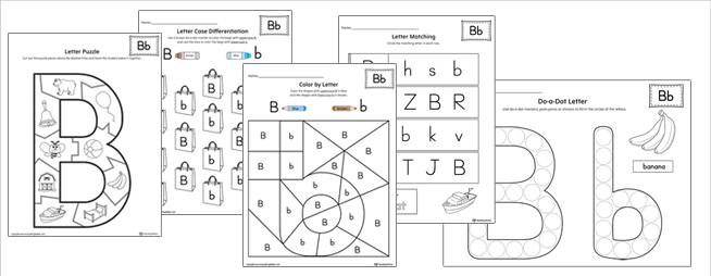 Letter Identification Worksheets